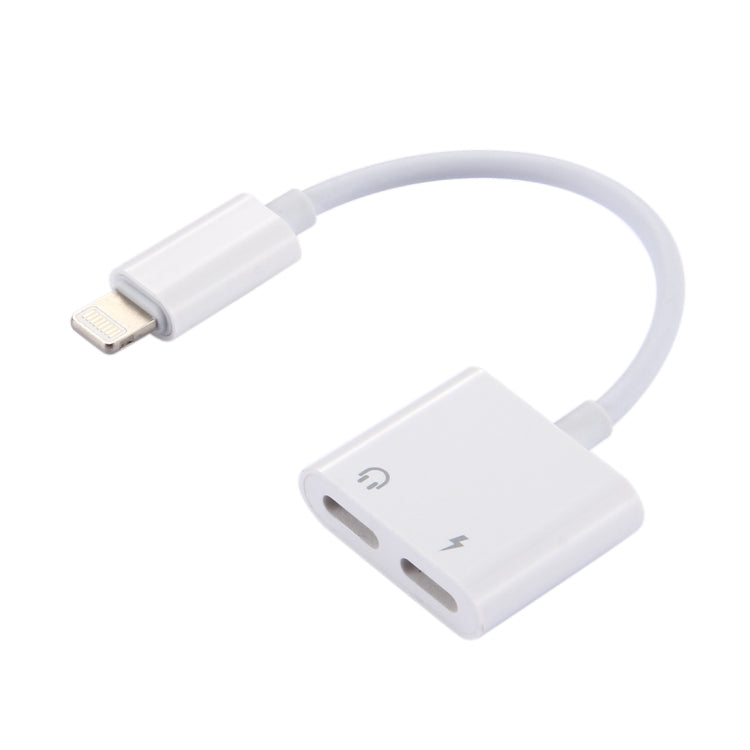 Adaptador 2 em 1 macho 8 pinos para carregamento 8 pinos + auscultadores fêmea 8 pinos com função de chamada, suporta iOS 10.3.1 ou superior