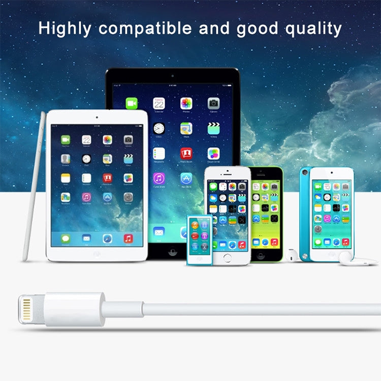 Cabo de Dados / Carregamento USB 2.0 com 8 Pinos, Comprimento do Cabo: 1m