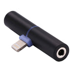 Adaptador áudio para auscultadores macho 8 pinos para fêmea 3,5 mm para iPhone, iPad, iPod