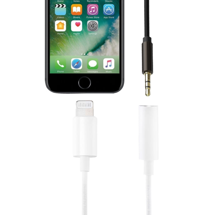 Adaptador de Áudio para Auscultadores 8 Pin 3,5mm, Comprimento do Cabo: 8cm
