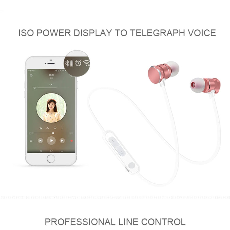 Auricular Desportivo Bluetooth 5.0 In-Ear X3 com Absorção Magnética, Microfone HD, Suporte para Chamadas Mãos Livres, Distância: 10m