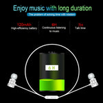 Auricular Desportivo Bluetooth 5.0 In-Ear X3 com Absorção Magnética, Microfone HD, Suporte para Chamadas Mãos Livres, Distância: 10m