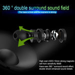 Auricular Desportivo Bluetooth 5.0 In-Ear X3 com Absorção Magnética, Microfone HD, Suporte para Chamadas Mãos Livres, Distância: 10m