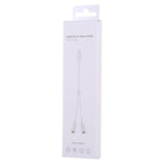 Adaptador de áudio MH027 2 em 1 16 cm fêmea dupla 3,5 mm para macho 8 pinos