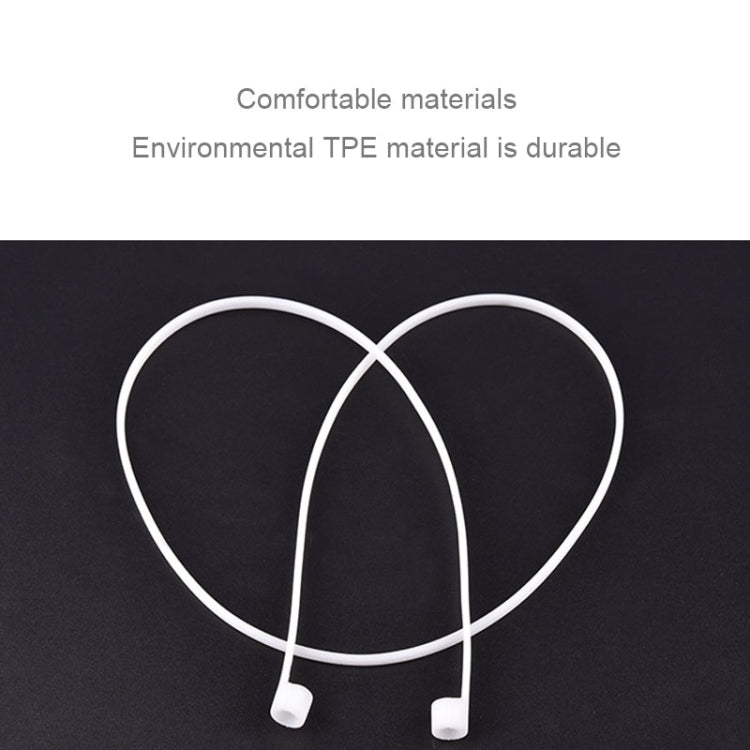 Fita Antiperda de Silicone para Auriculares Bluetooth Sem Fios Unissexo, Linha Antiperda para Apple AirPods 1/2, Comprimento do Cabo: 60cm
