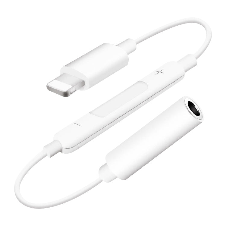 Adaptador de Áudio Bluetooth com Controlo de Fio, Jack de Auscultadores Macho 8 Pinos para Fêmea 3,5mm, Suporta Música, Chamadas, Controlo de Volume