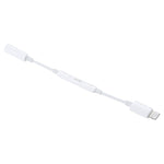 Adaptador de Áudio Bluetooth com Controlo de Fio, Jack de Auscultadores Macho 8 Pinos para Fêmea 3,5mm, Suporta Música, Chamadas, Controlo de Volume