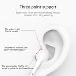ML715 Auricular Bluetooth com Controlo de Fio e Porta 8 Pinos 1,2m, Suporta Música, Chamadas, Controlo de Volume, Controlo de Volume ML715