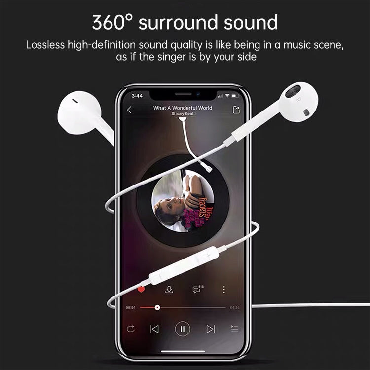 ML715 Auricular Bluetooth com Controlo de Fio e Porta 8 Pinos 1,2m, Suporta Música, Chamadas, Controlo de Volume, Controlo de Volume ML715