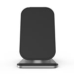 Carregador Sem Fios HAMTOD M5 com Design Inteligente de Bobina Dupla 15W Padrão Qi com Luz Indicadora, Suporte para Carregamento Rápido, M5 Preto, M5 Prateado