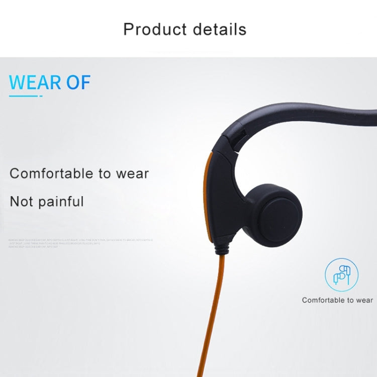 Auricular Desportivo para Exterior com Condução Óssea e Fio Suspenso Atrás
