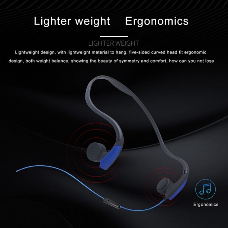 Auricular Desportivo para Exterior com Condução Óssea e Fio Suspenso Atrás