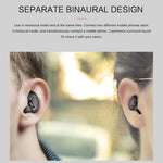 X8 TWS Outdoor Sports Portable In-ear Bluetooth V5.0 Earphone with Charging Box