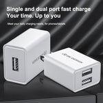 WK WP-U118 10W Carregador de Viagem com Porta USB Única, Adaptador de Energia, Ficha EU, WP-U118 Ficha EU