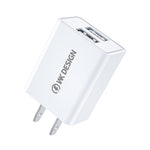 WK WP-U119 10W Carregador de Viagem com Duas Portas USB, Adaptador de Energia, Ficha US, WP-U119 Ficha US