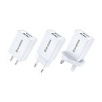 WK WP-U119 10W Carregador de Viagem com Duas Portas USB, Adaptador de Energia, Ficha US, WP-U119 Ficha US