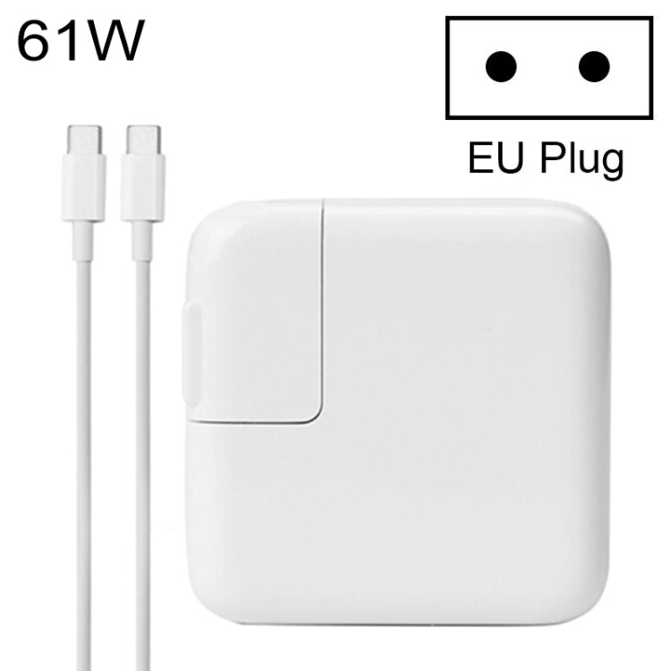 Adaptador de Energia Type-C 61W com Cabo de 1.8m, Ficha EU, 61W Ficha EU