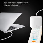 Adaptador de Energia Type-C 87W Carregador Portátil com Cabo de Carregamento Type-C de 1.8m, Ficha US, 87W Ficha US
