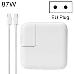 Adaptador de Energia Portátil 87W Type-C com Cabo de Carregamento Type-C 1,8m, Ficha UE, Ficha UE 87W