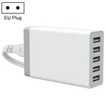 XBX09 Carregador Rápido de Viagem 40W 5V 8A 5 Portas USB, Ficha UK (Preto), XBX09, 8A