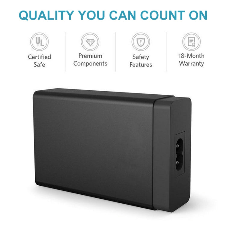 XBX09 Carregador Rápido de Viagem 40W 5V 8A 5 Portas USB, Ficha UK (Preto), XBX09, 8A