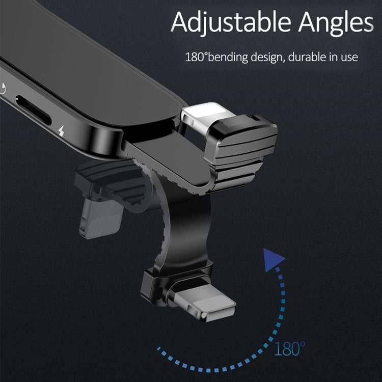 LXS08 Adaptador de Carregamento Rápido Suporte de Anel com Ficha 8 Pinos para 8 Pinos + Áudio 3.5mm, 8 Pinos + 3.5mm