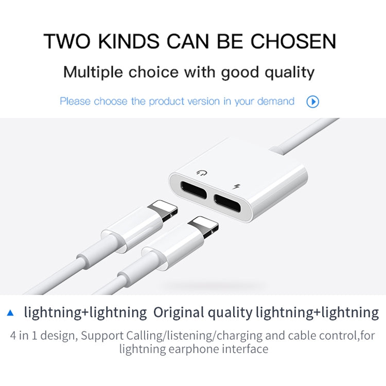 JOYROOM S-Y104 Série Ben Adaptador Duplo Lightning para Apple, Comprimento: 1,2m