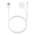 Cabo de Carregamento Magnético Multifuncional 8 Pinos para iPhone / Apple Watch, Comprimento: 1m