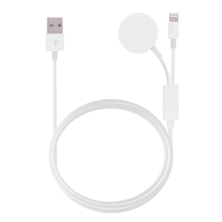 Cabo de Carregamento Magnético Multifuncional 8 Pinos para iPhone / Apple Watch, Comprimento: 1m