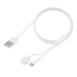 Cabo de Carregamento Magnético Multifuncional 8 Pinos para iPhone / Apple Watch, Comprimento: 1m