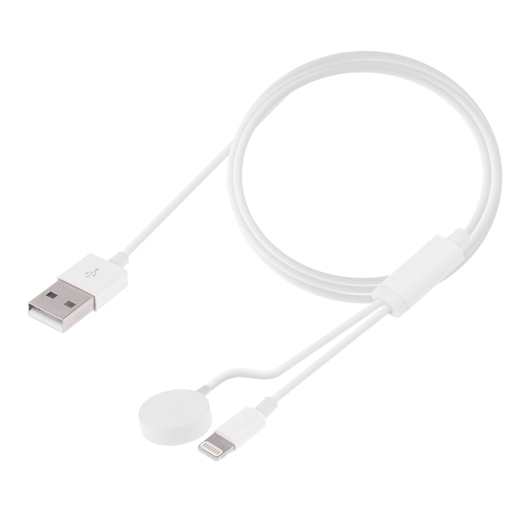 Cabo de Carregamento Magnético Multifuncional 8 Pinos para iPhone / Apple Watch, Comprimento: 1m