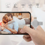 Pen Drive 4 em 1 32GB USB 3.0 + 8 Pinos + Micro USB + USB-C / Tipo-C de Uso Duplo com Função OTG, 32GB