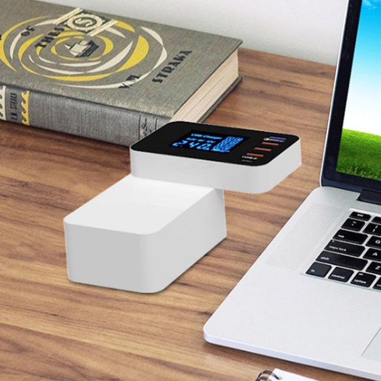 Carregador multifunções CDA33Q 40W QC 3.0 USB + 3 Portas USB + Portas USB-C / Type-C com ecrã LED, ficha UK, ficha UK