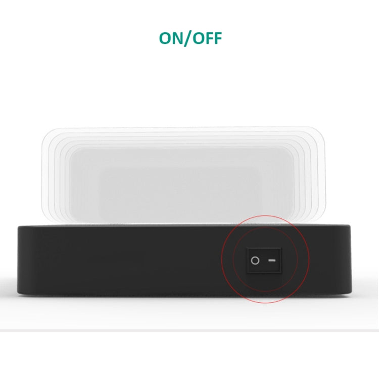 Carregador multifunções 50W 6 Portas USB + 2 Portas USB-C / Type-C + Carregamento sem fios com ecrã LED e moldura destacável, ficha US, ficha US