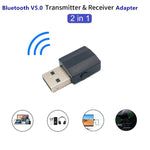 BT600 Adaptador USB Sem Fios de Áudio 2 em 1 Receptor e Transmissor Bluetooth 5.0, BT600 2 em 1