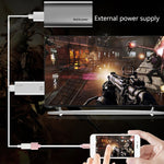 Onten 7562 Cabo Adaptador USB Fêmea para HDMI Telefone para HDTV para iPhone / Android
