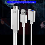 Onten 7562 Cabo Adaptador USB Fêmea para HDMI Telefone para HDTV para iPhone / Android