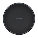 Carregador Sem Fios Ultra Fino KD-1 10W para Carregamento Rápido de Telemóveis Android e iPhone, Carregamento Rápido, Preto