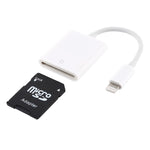 Adaptador Leitor de Câmara NK105 8 Pinos para Cartão SD, Compatível com Sistemas IOS 9.1 e Superior, NK105