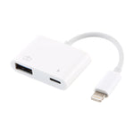 Adaptador Leitor de Câmara NK101 8 Pinos para USB, Compatível com Sistemas IOS 9.1 e Superiores, NK101