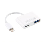Adaptador Leitor de Câmara NK101 8 Pinos para USB, Compatível com Sistemas IOS 9.1 e Superiores, NK101