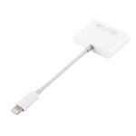 Adaptador Leitor de Câmara NK101 8 Pinos para USB, Compatível com Sistemas IOS 9.1 e Superiores, NK101