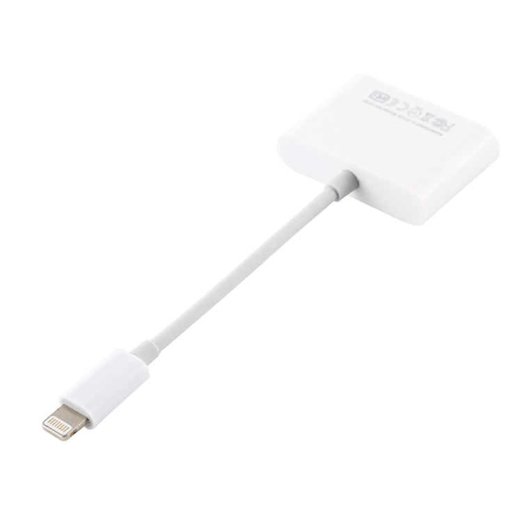 Adaptador Leitor de Câmara NK101 8 Pinos para USB, Compatível com Sistemas IOS 9.1 e Superiores, NK101
