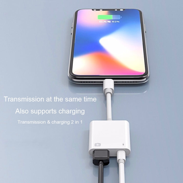 Adaptador Leitor de Câmara NK101 8 Pinos para USB, Compatível com Sistemas IOS 9.1 e Superiores, NK101