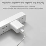 Carregador de Viagem Original Xiaomi AD201 20W Interface USB-C / Type-C Única Versão de Carregamento Rápido, Ficha US, 20W