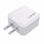 LDNIO A2201 Cabeça de Carregamento Dupla USB 2.4A Adaptador de Carregamento Direto para Telemóvel com Cabo de Dados 8 Pinos, 8 Pinos