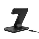 Carregador Sem Fios Magnético Vertical QI Z5A para Telemóveis, Apple Watches e AirPods / Samsung Galaxy Buds / Huawei Free Buds, com Anel de Luz Tátil, Z5A