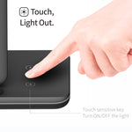 Carregador Sem Fios Magnético Vertical QI Z5A para Telemóveis, Apple Watches e AirPods / Samsung Galaxy Buds / Huawei Free Buds, com Anel de Luz Tátil, Z5A