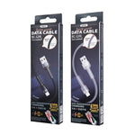 Cabo de Dados REMAX RC-124i 1m 2.4A USB para 8 Pinos com Trança de Liga de Alumínio para Carregamento Rápido para iPhone, iPad, 8 Pinos
