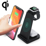 Suporte de Carregamento Multifuncional Dobrável 3 em 1 HQ-UD21 para Telemóvel, Relógio e Carregador Sem Fios para iPhones, Apple Watch e Airpods, HQ-UD21